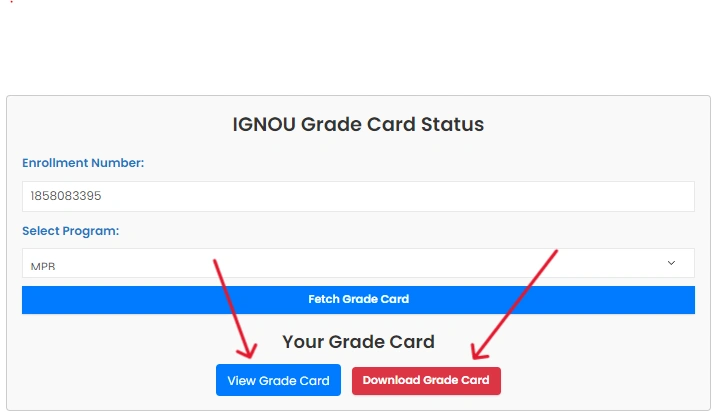 IGNOU Grade Card Status Updated 2025: Check Here 2 IGNOU Grade Card Status