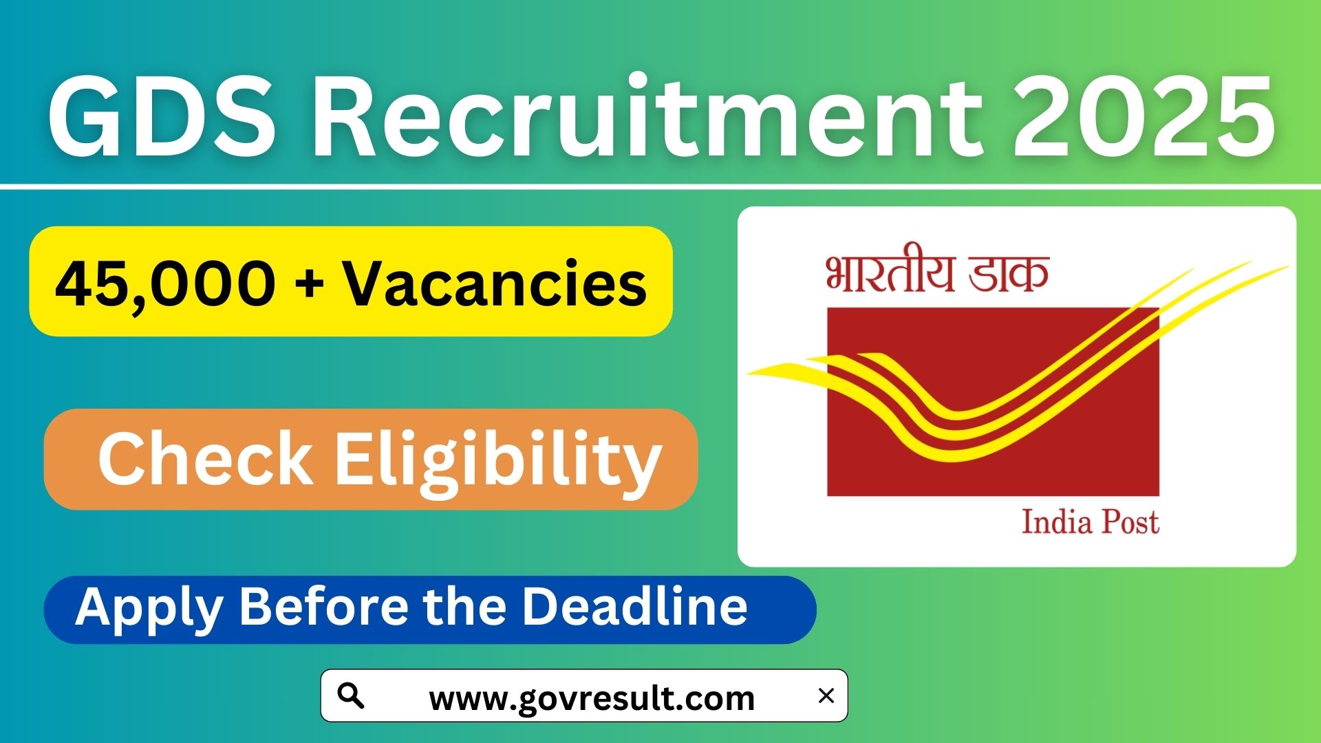 GDS Recruitment 2025: Complete Guide to 45,000+ Vacancies
