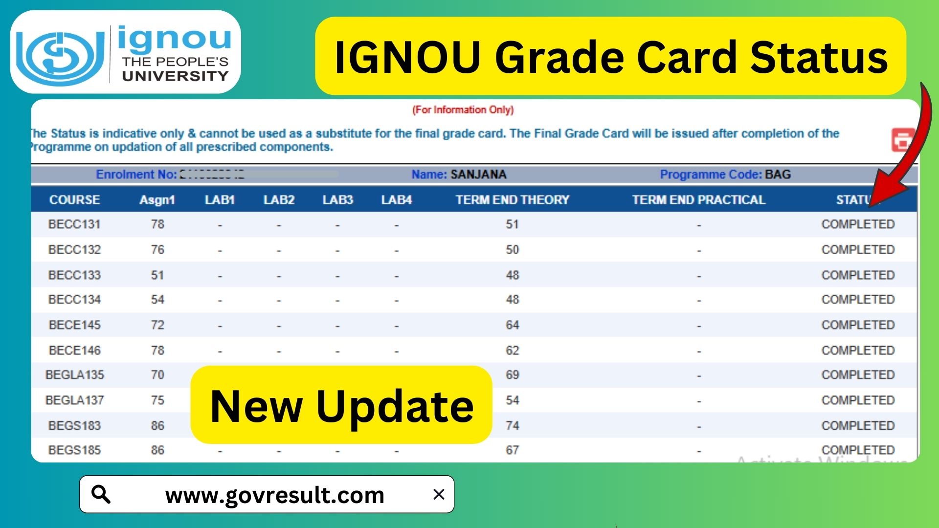 IGNOU Grade Card Status 2025: A Comprehensive Guide
