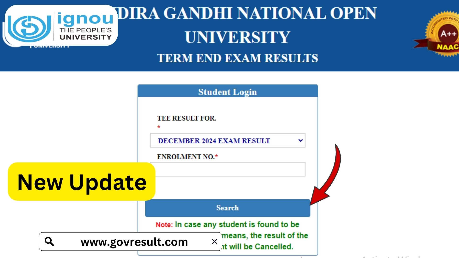 IGNOU Term End Result December 2024: A Complete Guide