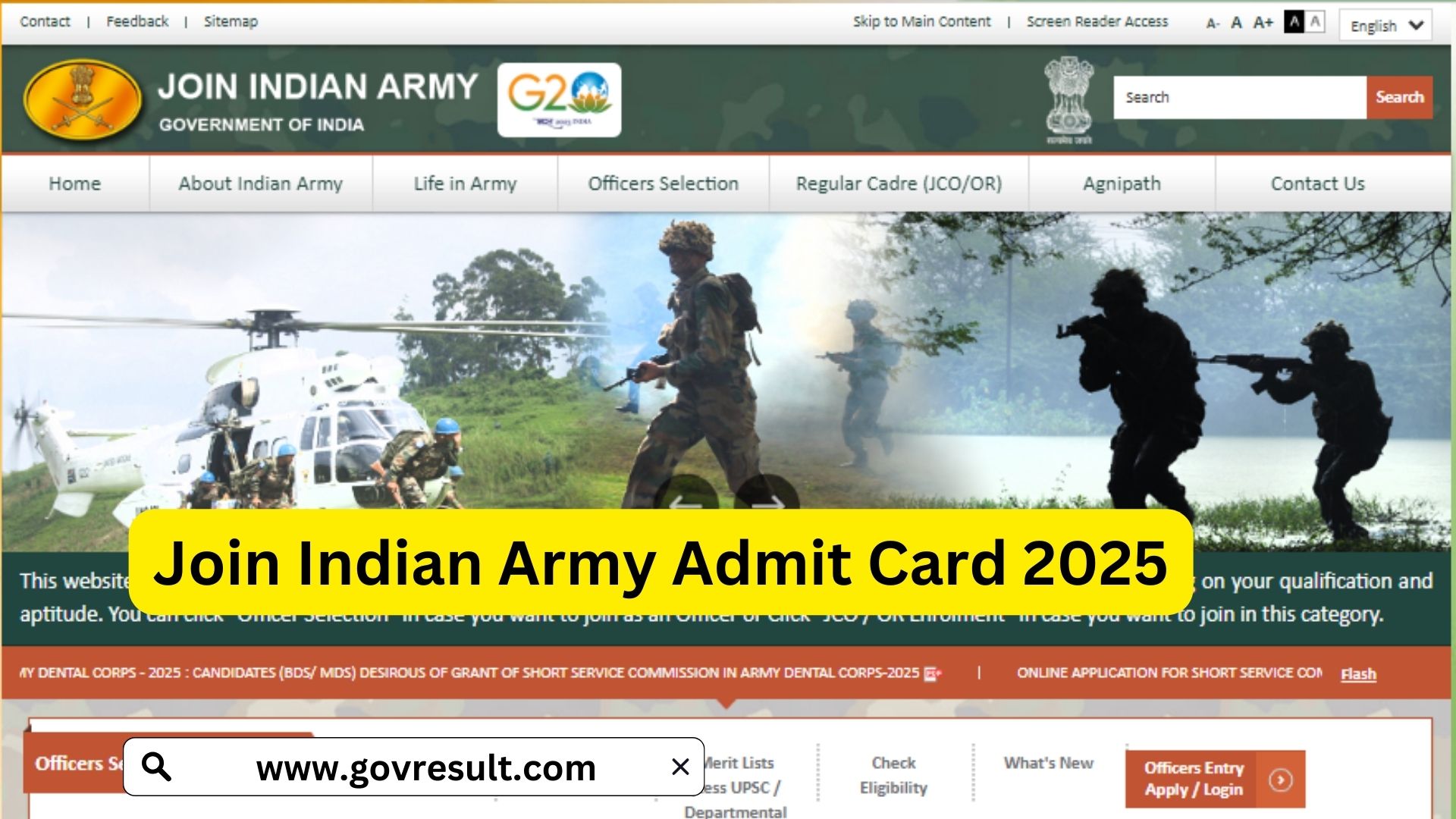 Join Indian Army Admit Card 2025: Direct Link