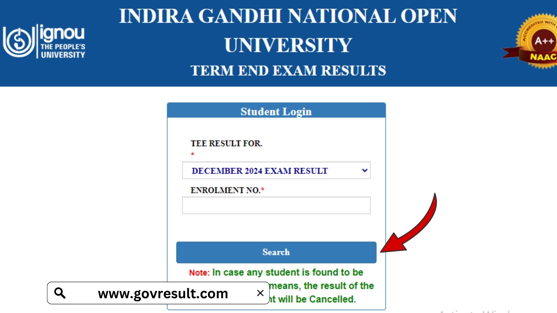 IGNOU December 2024 Results: Check Your Term-End Examination Score