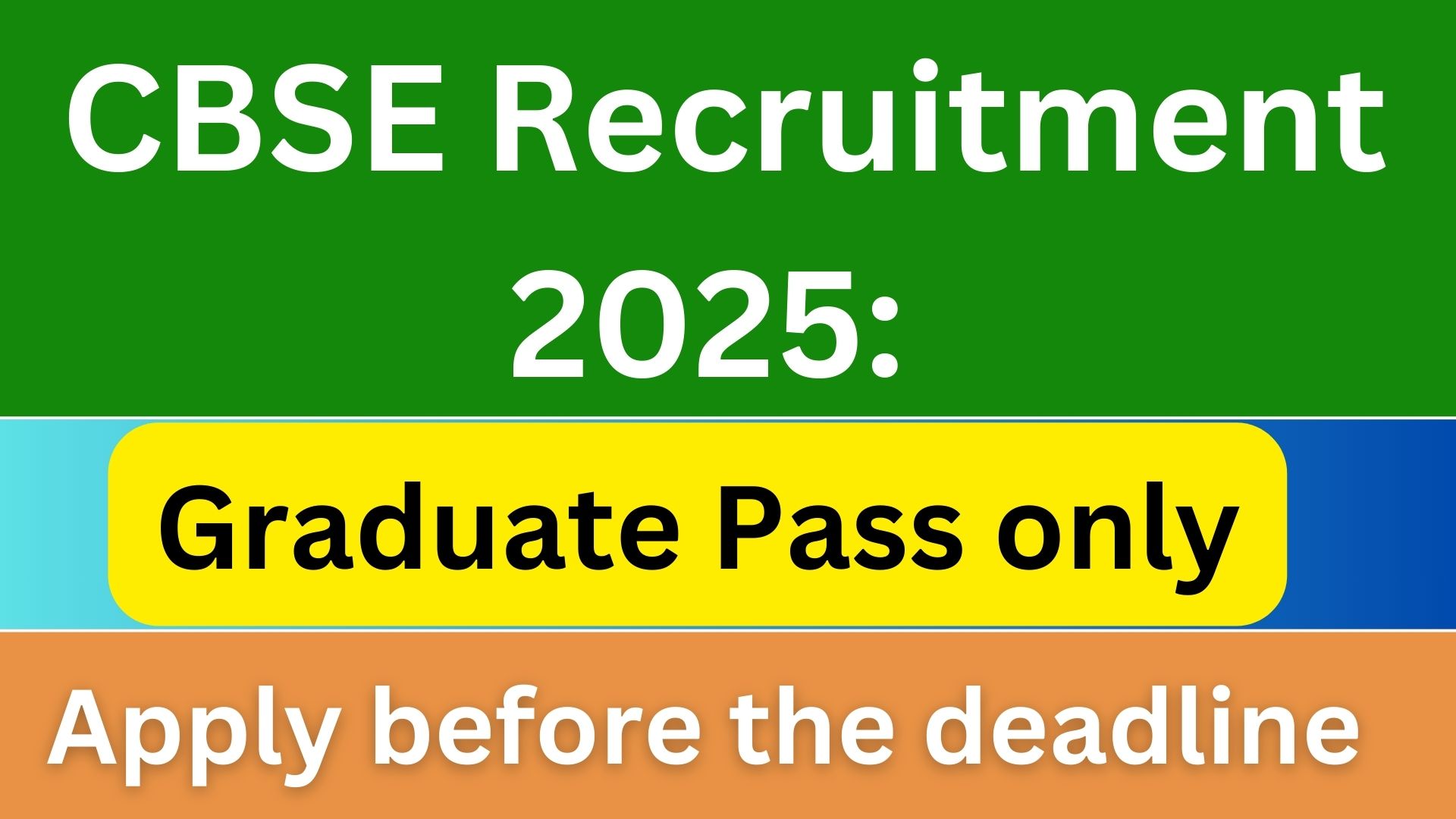CBSE Recruitment 2025: Apply Online, Eligibility, Selection Process & Important Dates