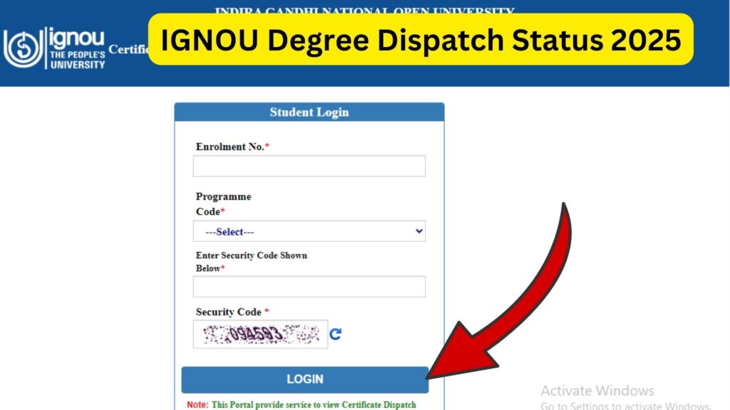 IGNOU Degree Dispatch Status 2025: How to Track Your Degree Online