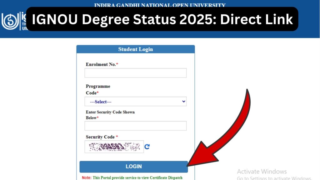 IGNOU Degree Status 2025 – A Complete Guide to Track Your Degree Dispatch and Delivery