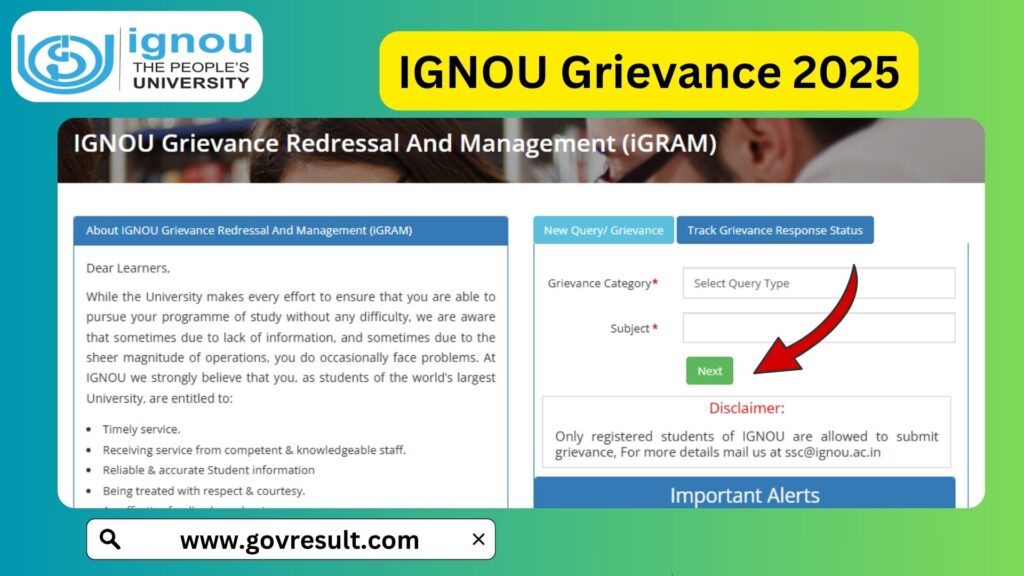 IGNOU Grievance 2025 – A Comprehensive Guide to Raising and Resolving Student Issues Online