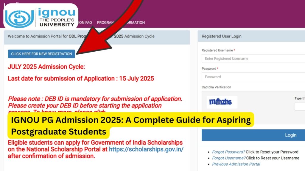 IGNOU PG Admission 2025: A Complete Guide for Aspiring Postgraduate Students