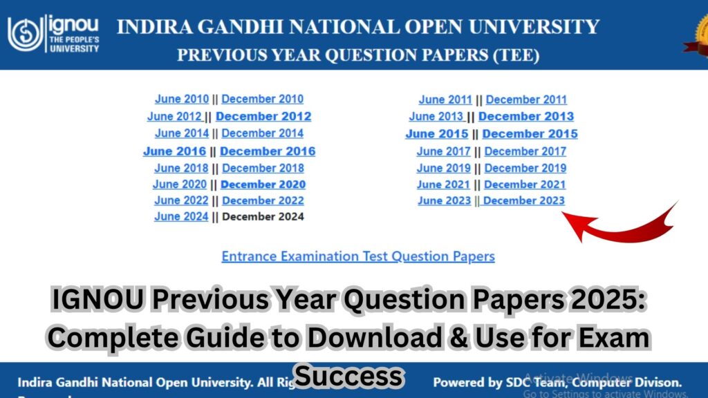 IGNOU Previous Year Question Papers 2025: Complete Guide to Download & Use for Exam Success